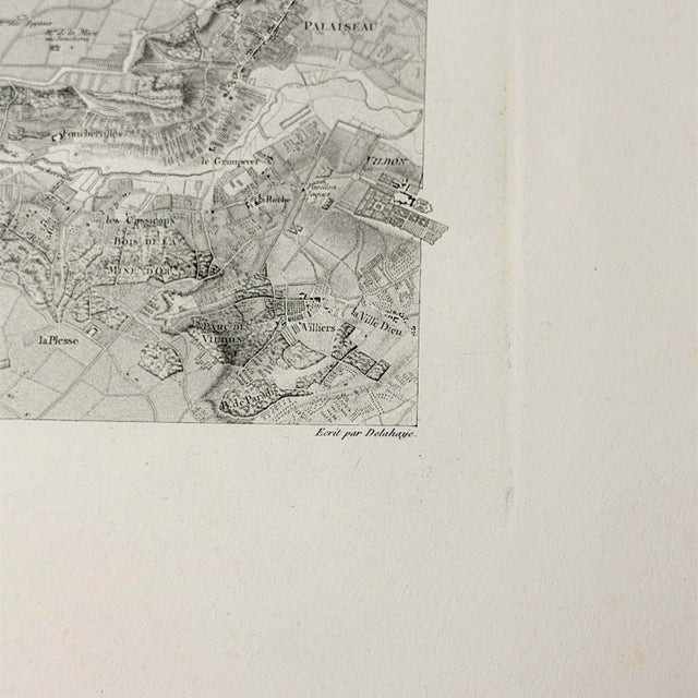 Paper Oversized Antique Louis XVI 1807 Map of Imperial Hunts of Versailles For Sale - Image 7 of 10