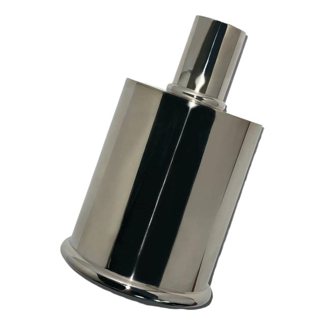 Rl 02 Mini Candleholder in Silver-Plated Polished Brass by Caspal For Sale
