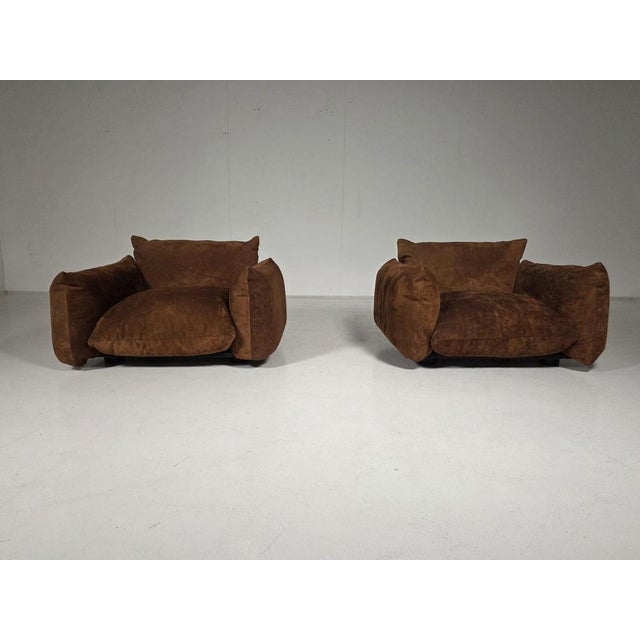 Arflex Marenco Lounge Chairs by Mario Marenco for Arflex, 1970s, Set of 2 For Sale - Image 4 of 9