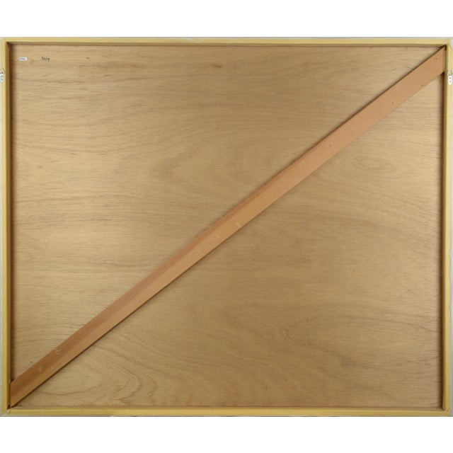 White Abstract Scroll, Large Scale Mixed Media Watercolor Assemblage W Handmade Paper by Madeline De Joly For Sale - Image 8 of 8