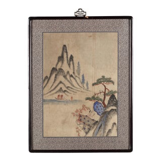 Early 20th Century Korean Mountain Landscape For Sale