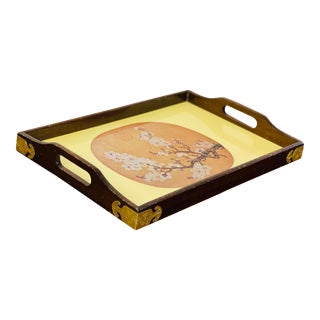Vintage Asian Serving Tray For Sale