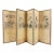 Enchanting Japanese Byobu Meiji Period Hand Painted Folding Screen Late 19th Century For Sale