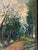 Set of Two Matching Vintage 1950s Landscape Dogwood Paintings, Framed For Sale - Image 11 of 11