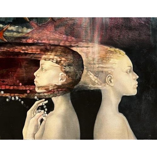 Contemporary Ilze Laizāne, Wind, Oil on Canvas, 2019 For Sale - Image 3 of 4