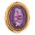 Early 20th Century Vintage Art Deco Ring 12ct Amethyst 10k 14k Yellow Gold Large Oval Cocktail 5 size 5 For Sale