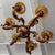 French Provincial Late 20th Century Italian Baroque Style Carved Wood 6-Arm Chandelier For Sale - Image 3 of 8