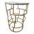 Gilt Bamboo Accent Table For Sale