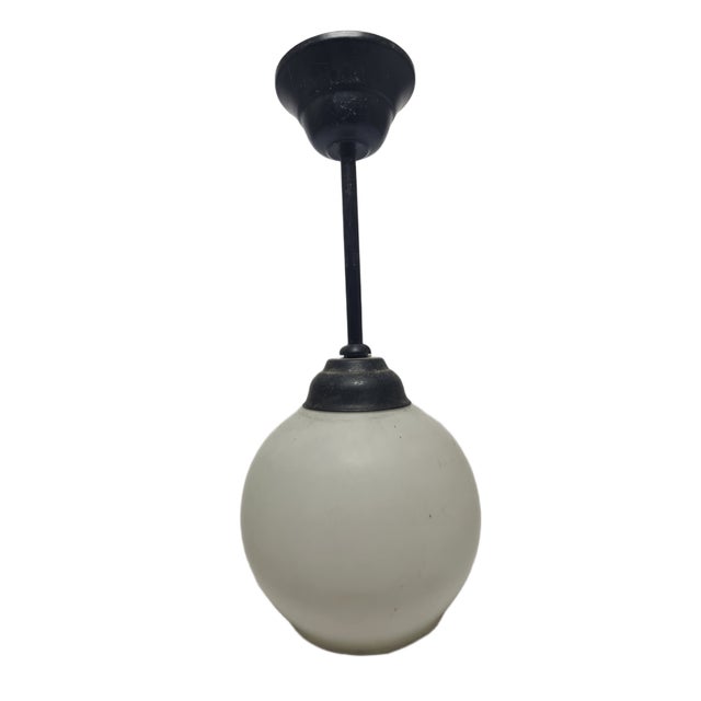 Vintage Communist Pendant Lamp, Poland, 1970s, in Very Good conditions. Designed 1970 to 1979 European Plug (up to...