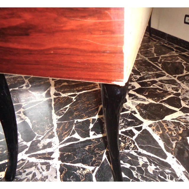 Sideboard with Herringbone Motif and Brass Details in the style of Paolo Buffa, 1950s For Sale - Image 12 of 18