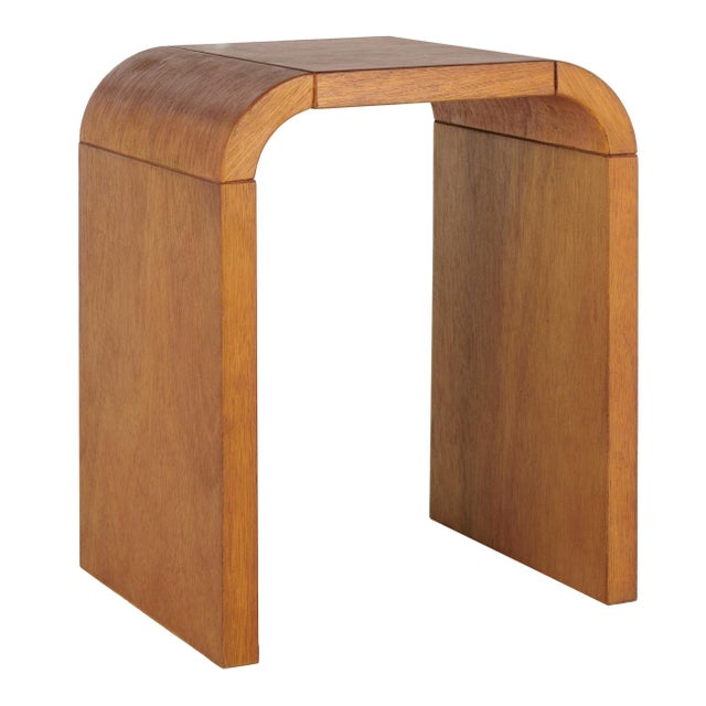 Early 21st Century Liasonya Curved Waterfall Accent Table in Natural For Sale - Image 5 of 7