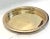 Metal Vintage Brass Filigree Serving Tray Round Moorish Style Brass Tray For Sale - Image 7 of 8