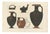 Albert Genick, Greek Hydriae & Pouring Vessels, 1883, Lithograph For Sale