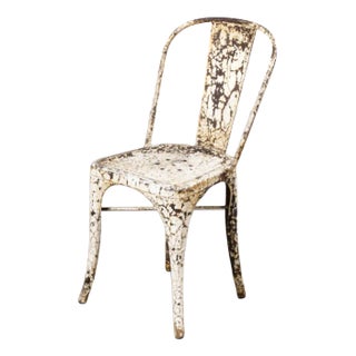 Dining Chair Model A in White from Tolix, 1940s For Sale