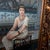 1960s Grand Scale Orientalist Seated Egyptian Woman Painting in Ornate Baroque Gilt Frame For Sale - Image 4 of 12