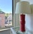 Ethan Allen Ethan Allen Pink Glass Table Lamps With Acrylic Bases - A Pair For Sale - Image 4 of 8