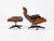 Set of Model 670 Lounge Chair and Ottoman in Rosewood and Black Leather by Charles & Ray Eames for Herman Miller, USA, 1956 For Sale - Image 6 of 17