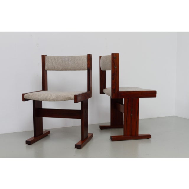 Danish Brutalist Rosewood Dining Chairs from Gangsø Møbler, 1970s, Set of 6 For Sale - Image 17 of 18