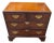 Vintage Georgian Style Burl Walnut Chest of Drawers For Sale