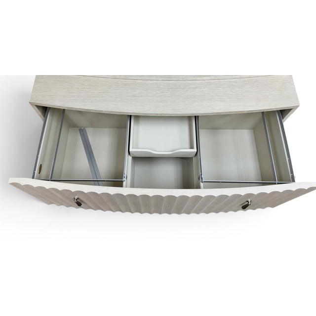 Antique White Lexington Sligh Cascades Birkdale File Chest & Display Hutch Deck For Sale - Image 8 of 13