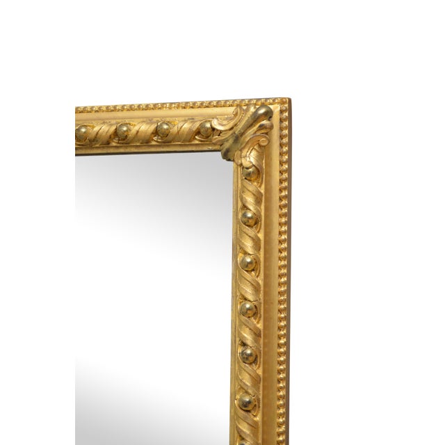 Victorian Giltwood Wall Mirror with Carved Frame, England, 1850 For Sale - Image 6 of 12