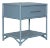 Olympia One-Drawer Nightstand, Pool Blue For Sale
