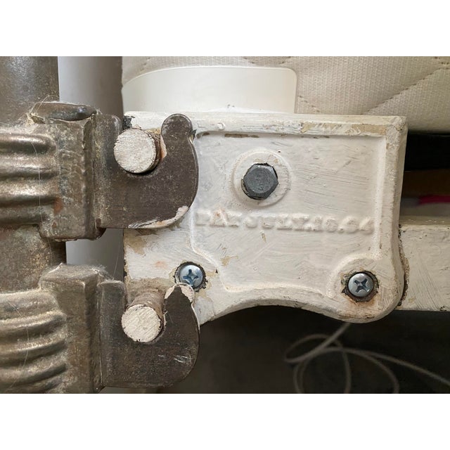 Antique French 1890’s Cast Iron and Brass Full Size Bed Frame For Sale - Image 9 of 14