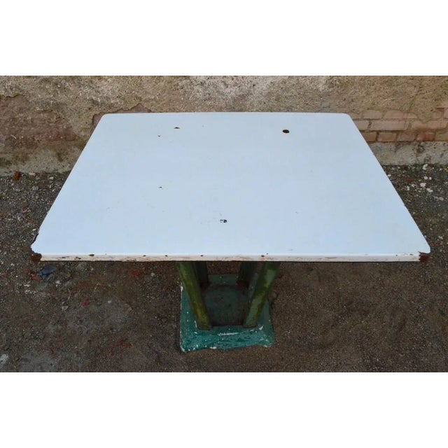 Metal Industrial Garden Table, 1950s For Sale - Image 7 of 9