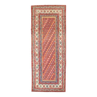 19th Century Antique Zabihi Collection Colorful Talish Runner For Sale