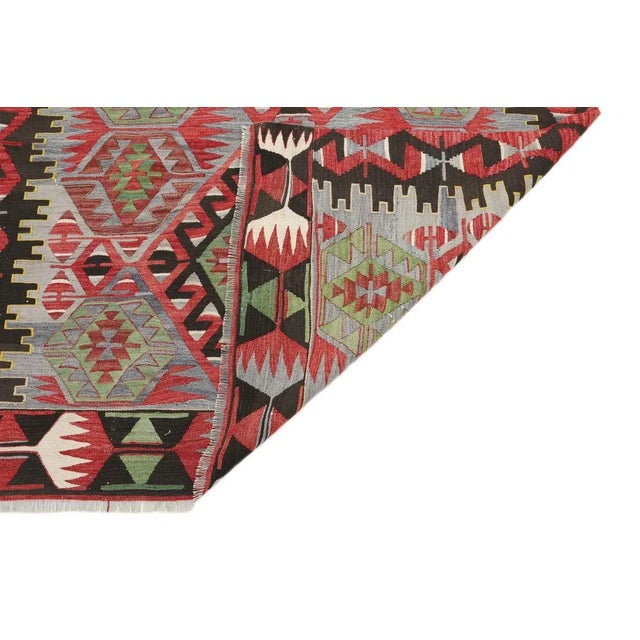 Mid 20th Century Mid 20th Century Vintage One of a Kind Turkish Kilim Rug For Sale - Image 5 of 7