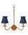 Transitional Currey & Company Annabelle Indigo Tapered Chandelier Shade For Sale - Image 3 of 7