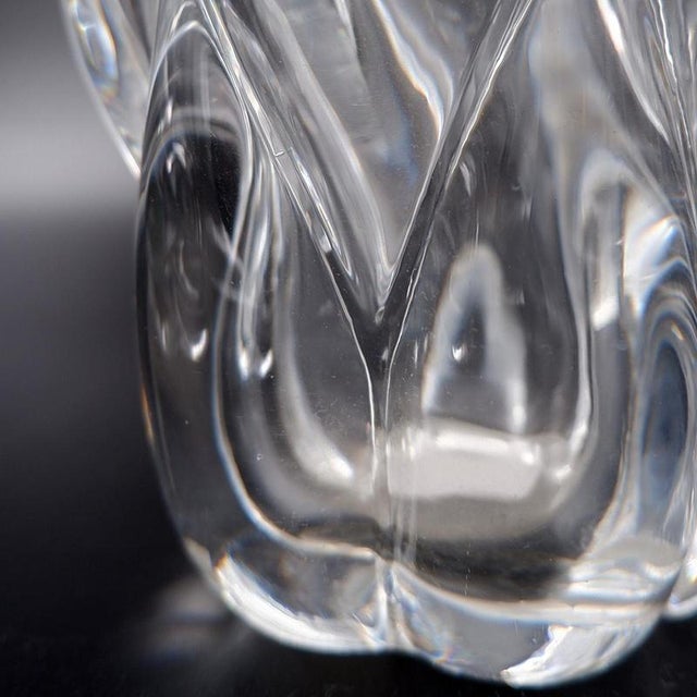 Glass Clear Crystal Vases by Antonio & Guido Bon for Val St Lambert - 1960s, Set of x For Sale - Image 7 of 10