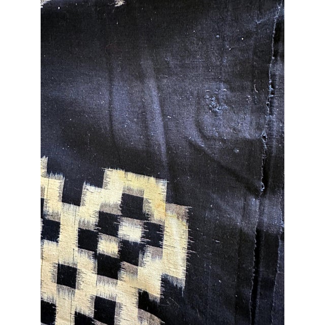 Japanese Textile Panel Double Ikat Kasuri Futon Cover For Sale - Image 4 of 12