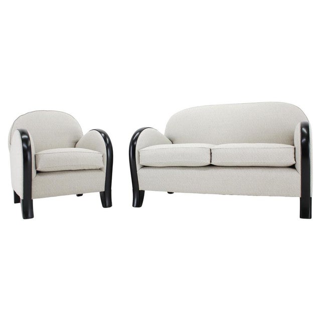 Italian Two-Seater Sofa and Armchair, 1940s, Set of 2 For Sale - Image 14 of 14