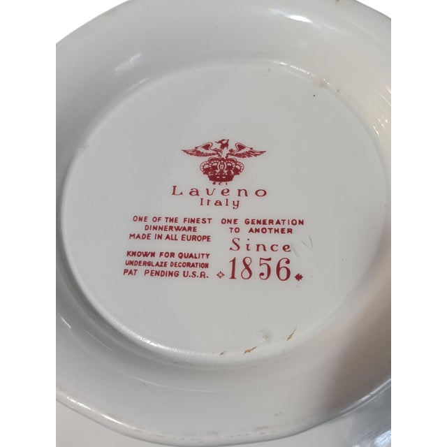 Vintage Laveno Italian Red Transferware Covered Soup Tureen For Sale - Image 6 of 7