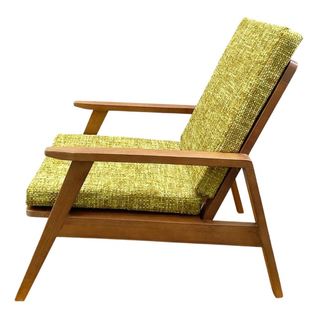 Scandinavian Armchair in Large Mesh Fabric For Sale