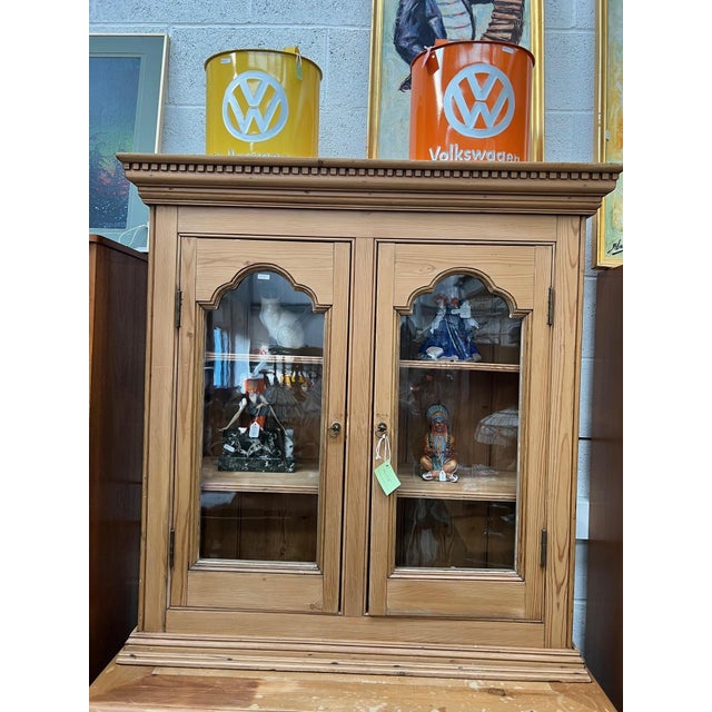 Antique Pine Display Cabinet, 1890s For Sale - Image 11 of 12