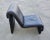 Blue Postmodern Leather Lounge Chair in style of Etienne Fermigier, Switzerland, 1978 For Sale - Image 8 of 12