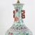 Vintage Chinese Famille Rose Lime Green Porcelain Vase Lamp With Lotus and Peony Scrollwork For Sale - Image 15 of 16