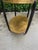 Gold Vintage Gold and Black Oval Bar Cart on Brass Casters For Sale - Image 8 of 12