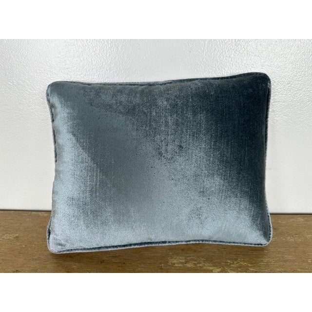 Petite Blue Fortuny Pillow For Sale - Image 4 of 5