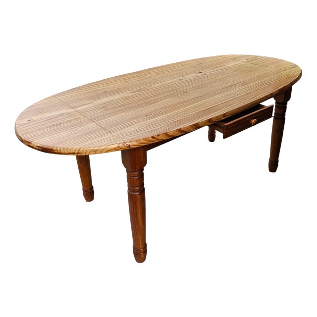 Extendable Pine Dining Table, 1970s For Sale