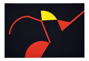 Tribal Colors - Original Screen Print by Renato Barisani - 1983