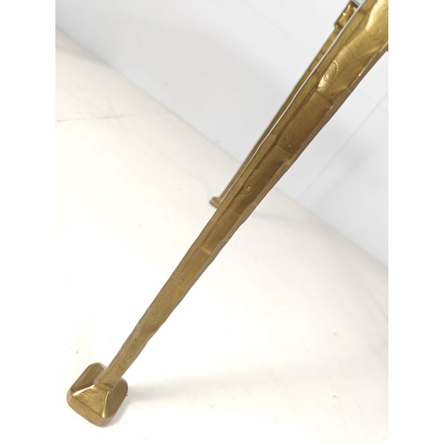 Bronze Table with Cast Crystal Glass by Lothar Klute, 1980s For Sale - Image 9 of 10