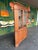 American Antique Early American Cherry Wood Glass Door Corner Cabinet For Sale - Image 3 of 9