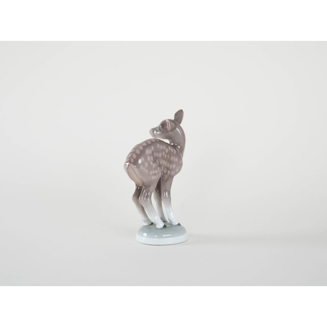 1970s Danish Porcelain Deer Figurine from Bing & Grondahl, 1970s For Sale - Image 5 of 11