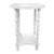 White Turned Spindle Leg Side Table For Sale