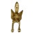 Vintage Brass Fox Head Door Knocker — Figural Animal Hardware For Sale