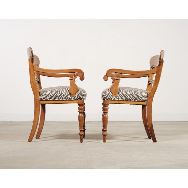 Set of Six English William IV Fruitwood Upholstered Dining Chairs For Sale - Image 15 of 18