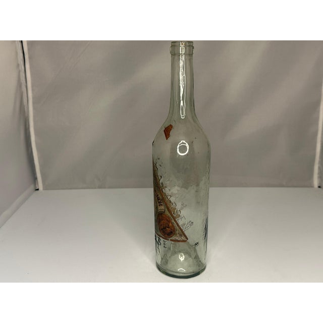Glass Antique Caloric Punch Liqueur Bottle: P. A. Larsen Paris 1878 For Sale - Image 7 of 10